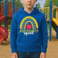 Kindergarten Squad Rainbow Education Kids Hoodie thumb 2