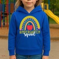 Kindergarten Squad Rainbow Education Kids Hoodie thumb 3