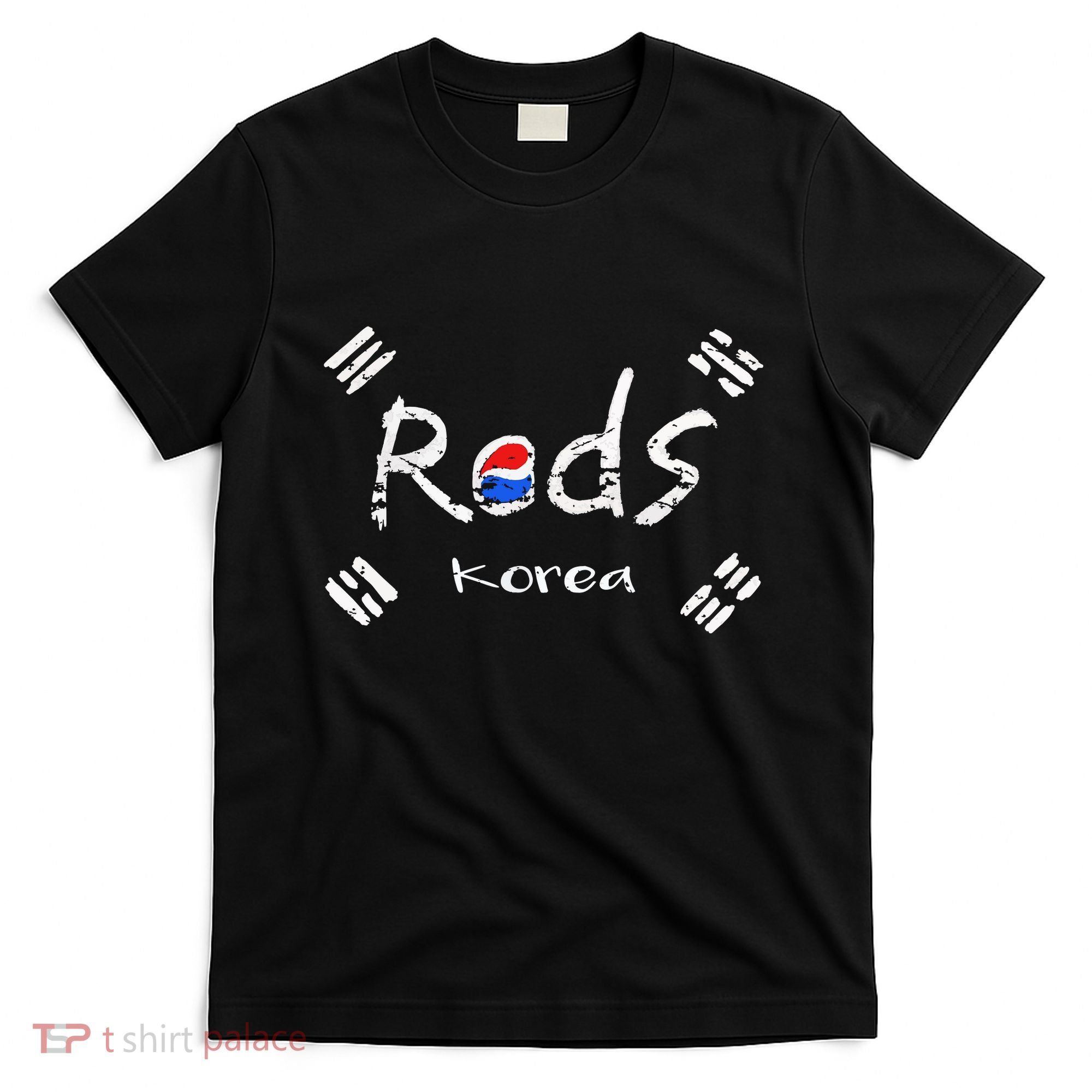 Korean Soccer Red With Korean Flag T-Shirt