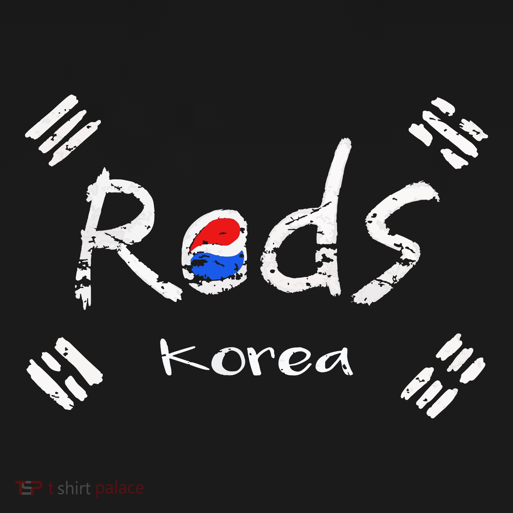 Korean Soccer Red With Korean Flag Women's Hoodie