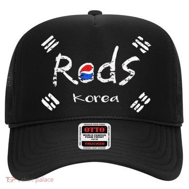 Korean Soccer Red With Korean Flag Hat