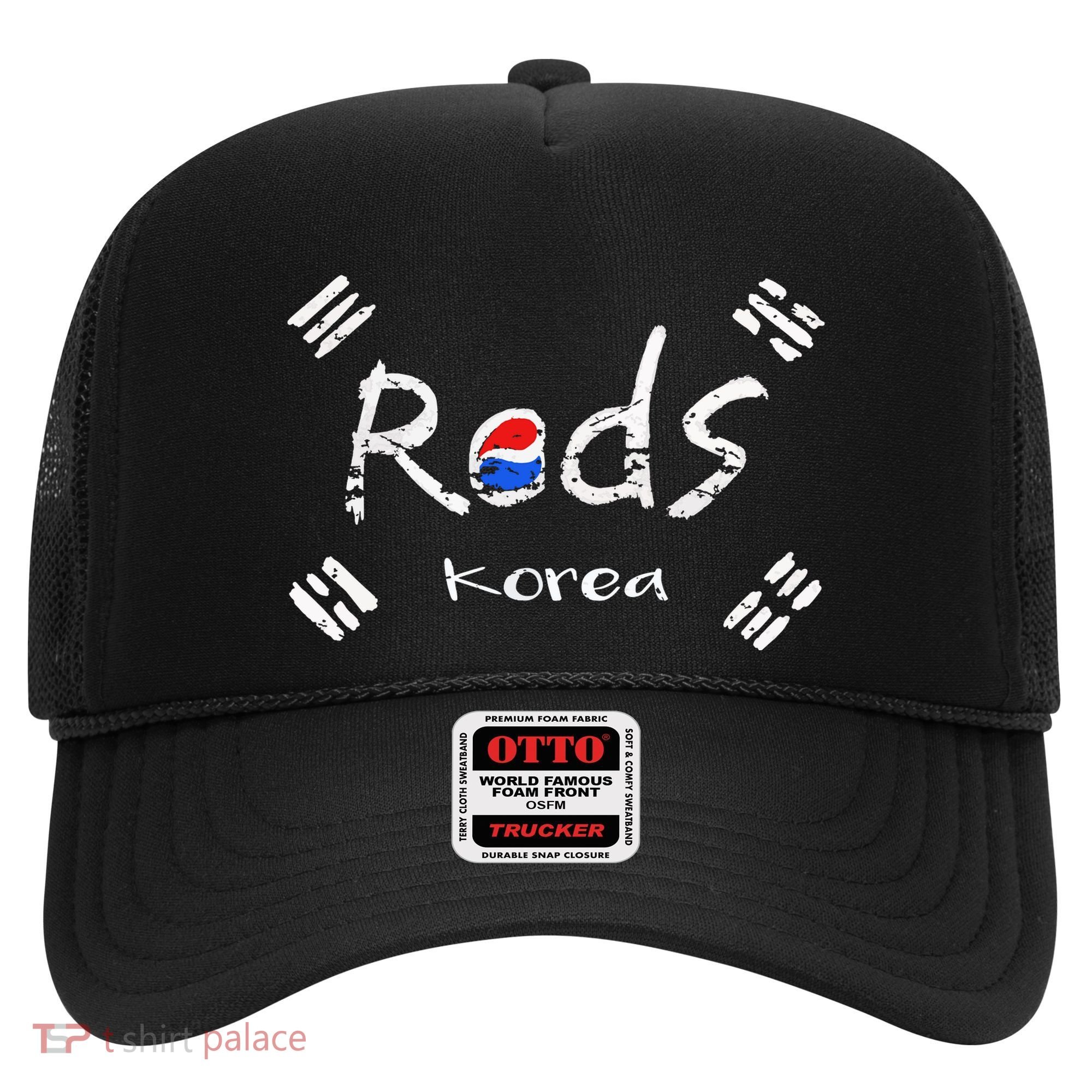 Korean Soccer Red With Korean Flag Hat