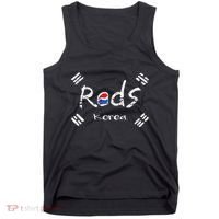 Korean Soccer Red With Korean Flag Tank Top thumb 0