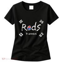 Korean Soccer Red With Korean Flag Women's T-Shirt thumb 0