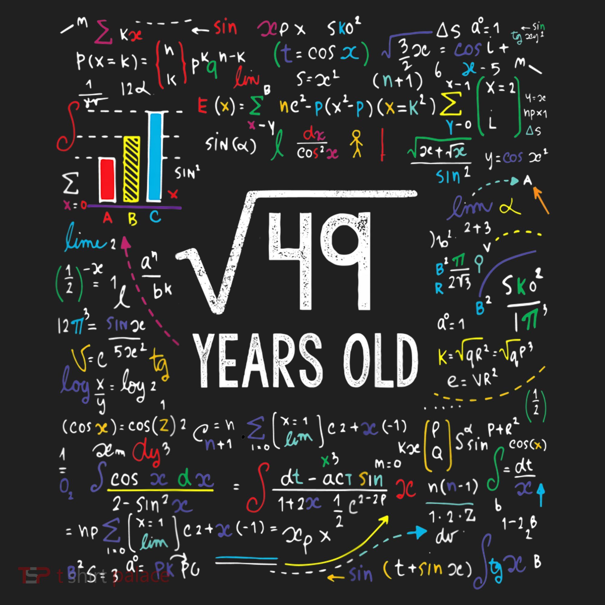 Square Root Of 49 7th Birthday 7 Year Old Funny Gift Math Bday Cool Gift Women's Sweatshirt