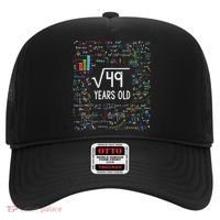 Square Root Of 49 7th Birthday 7 Year Old Funny Gift Math Bday Cool Gift Hat thumb 0