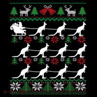Kangaroo Santa Sleigh Funny Australian Ugly Christmas Gift Coffee Mug thumb 5