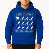 Kangaroo Santa Sleigh Funny Australian Ugly Christmas Gift Hoodie thumb 2