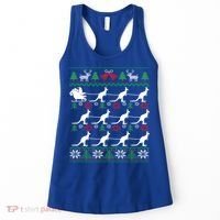 Kangaroo Santa Sleigh Funny Australian Ugly Christmas Gift Women's Tank Top thumb 0