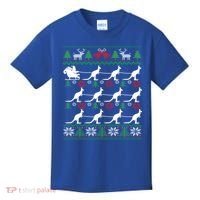Kangaroo Santa Sleigh Funny Australian Ugly Christmas Gift Kids T-Shirt thumb 0