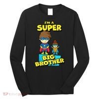Kids SUPERHERO SUPER BIG BROTHER BIG BROTHER LITTLE SISTER Long Sleeve Shirt thumb 0