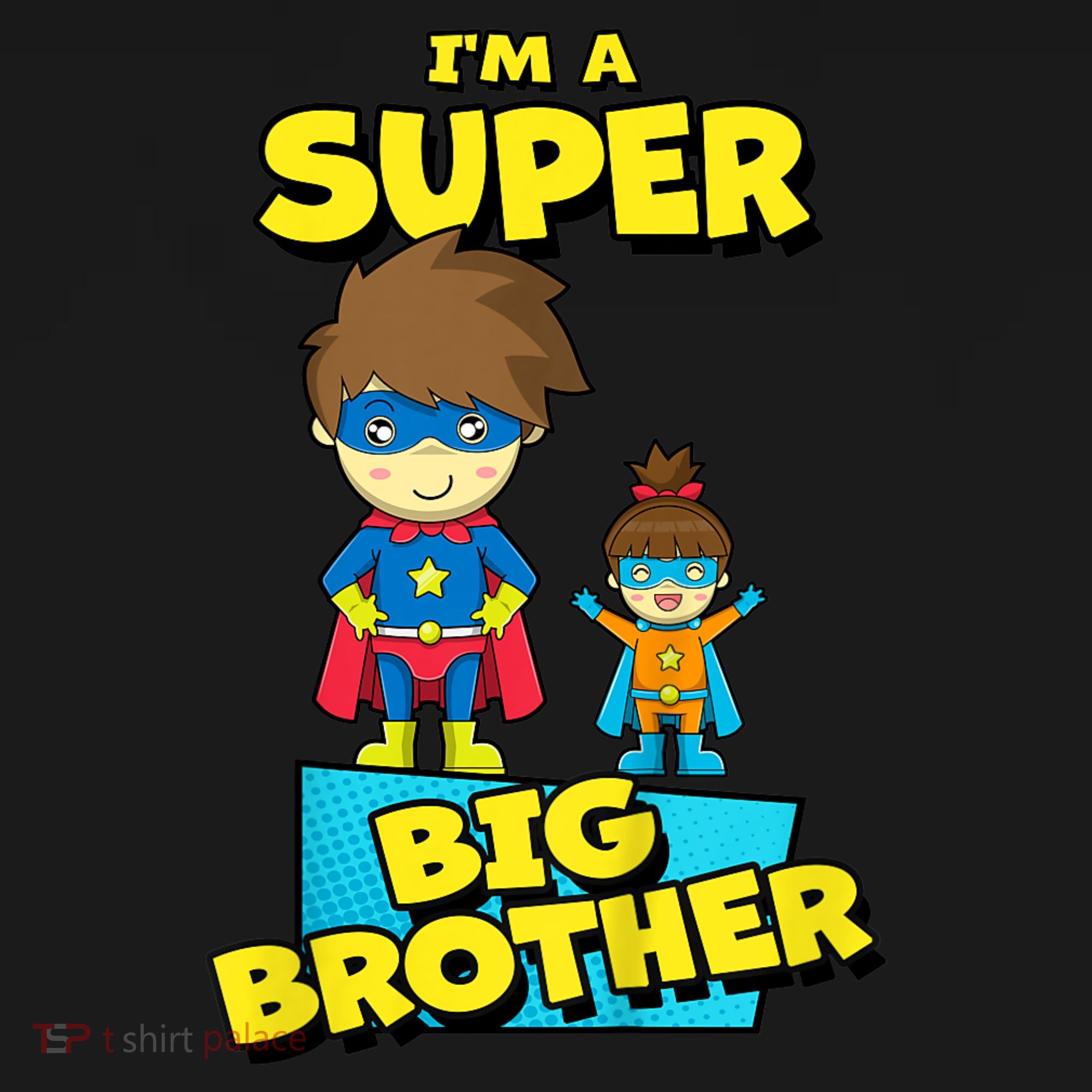 Kids SUPERHERO SUPER BIG BROTHER BIG BROTHER LITTLE SISTER Mousepad