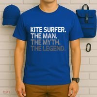 Kite Surfer The Myth Legend Gift Meaningful Gift T-Shirt thumb 6
