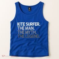 Kite Surfer The Myth Legend Gift Meaningful Gift Tank Top thumb 2