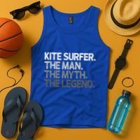 Kite Surfer The Myth Legend Gift Meaningful Gift Tank Top thumb 4