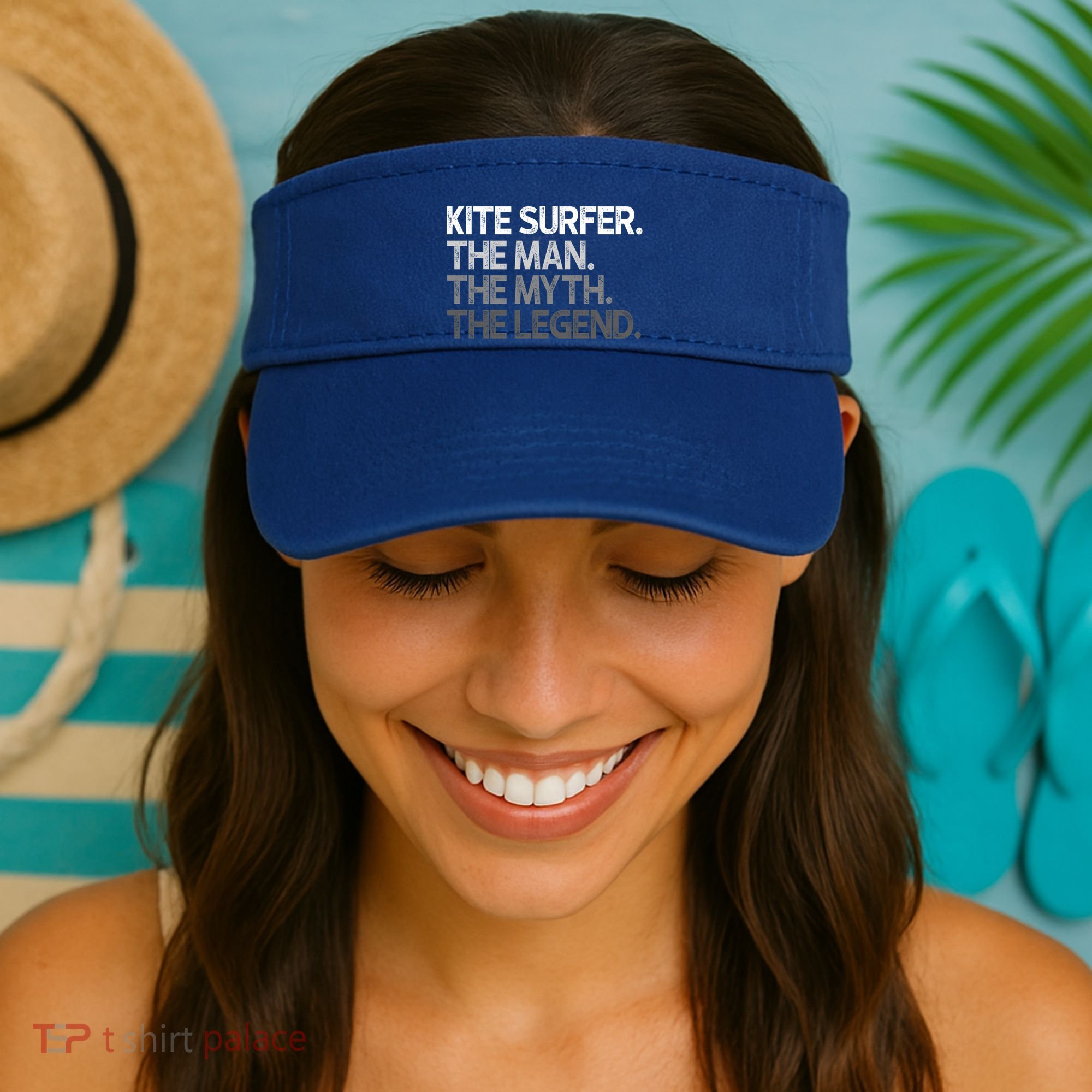 Kite Surfer The Myth Legend Gift Meaningful Gift Visor