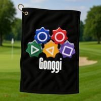 Korean Squid Traditional Game Catching Toy Gonggi Golf Towel thumb 1