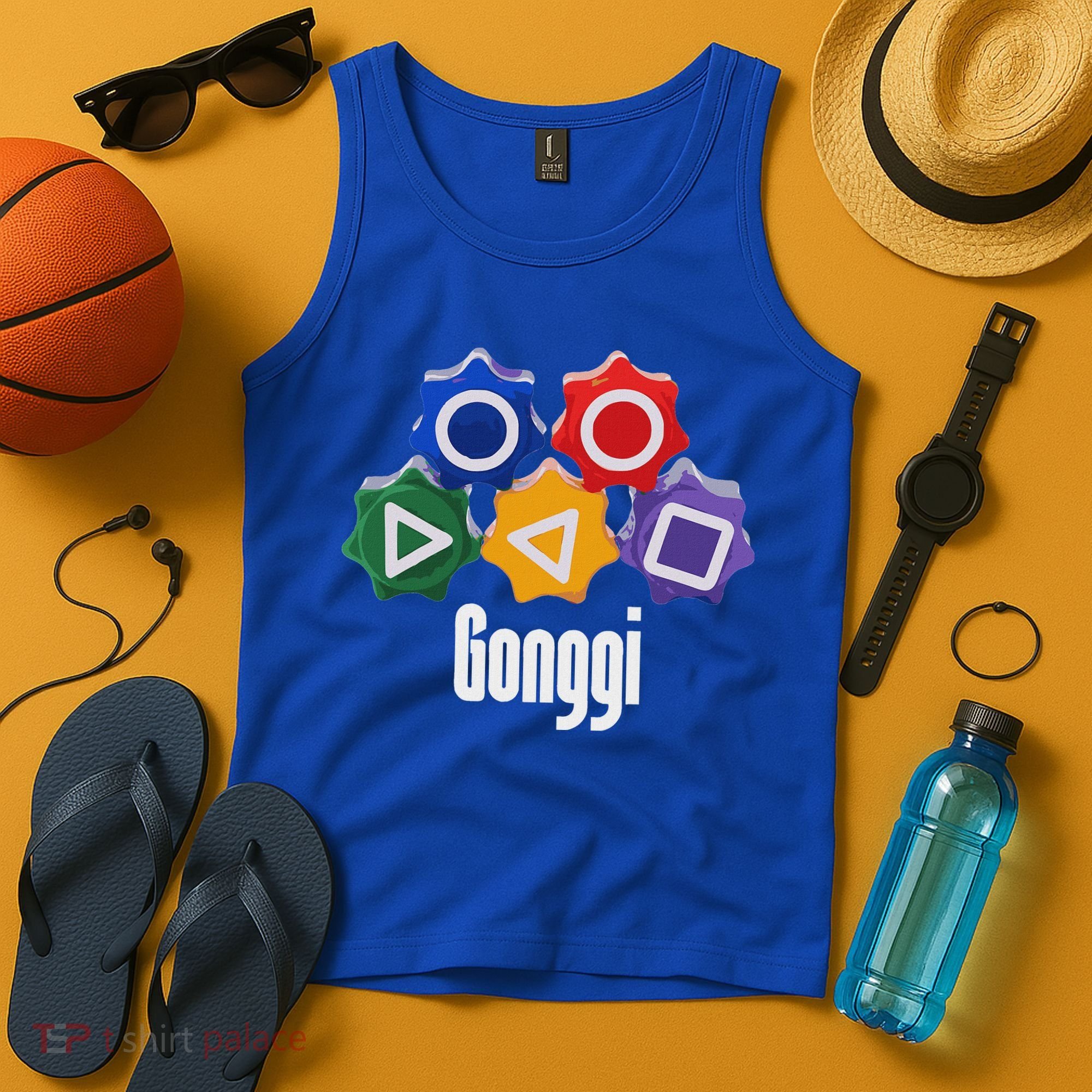 Korean Squid Traditional Game Catching Toy Gonggi Tank Top
