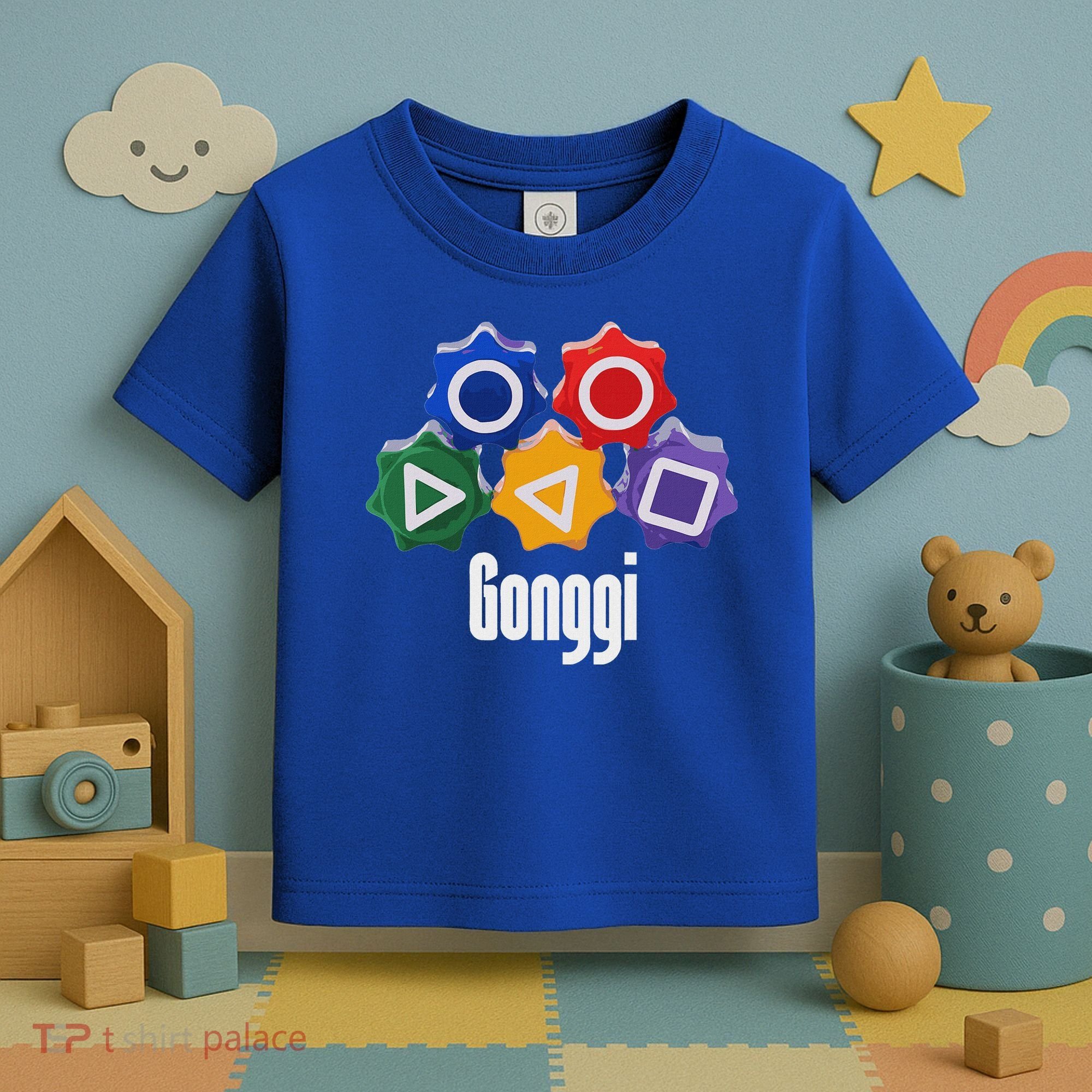 Korean Squid Traditional Game Catching Toy Gonggi Toddler T-Shirt