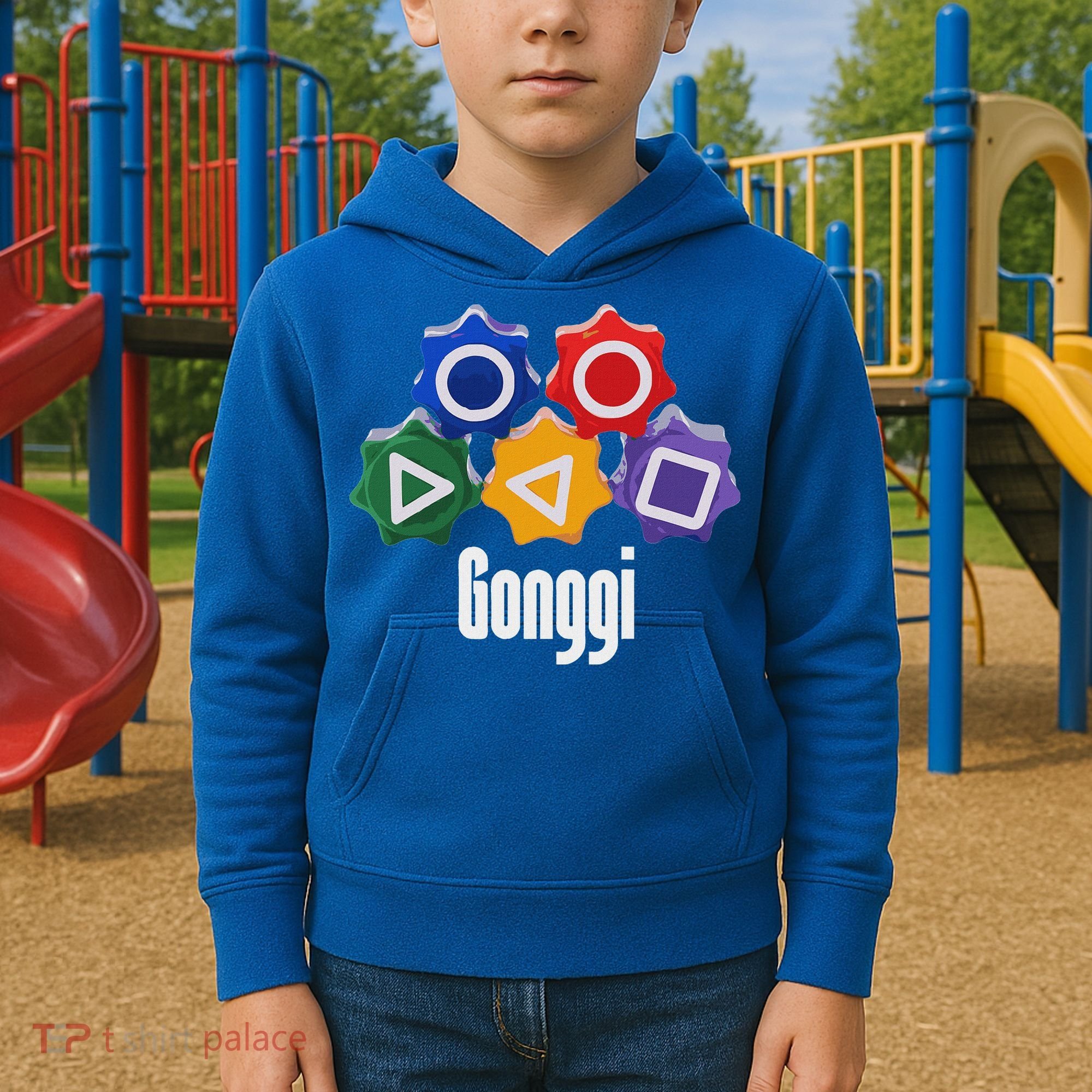 Korean Squid Traditional Game Catching Toy Gonggi Kids Hoodie