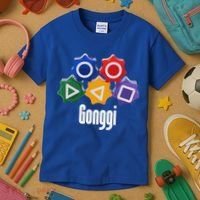 Korean Squid Traditional Game Catching Toy Gonggi Kids T-Shirt thumb 3