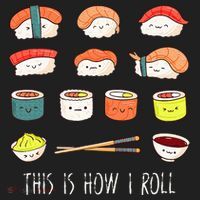 Kawaii Sushi This Is How I Roll Beanie thumb 2