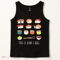 Kawaii Sushi This Is How I Roll Tank Top thumb 2