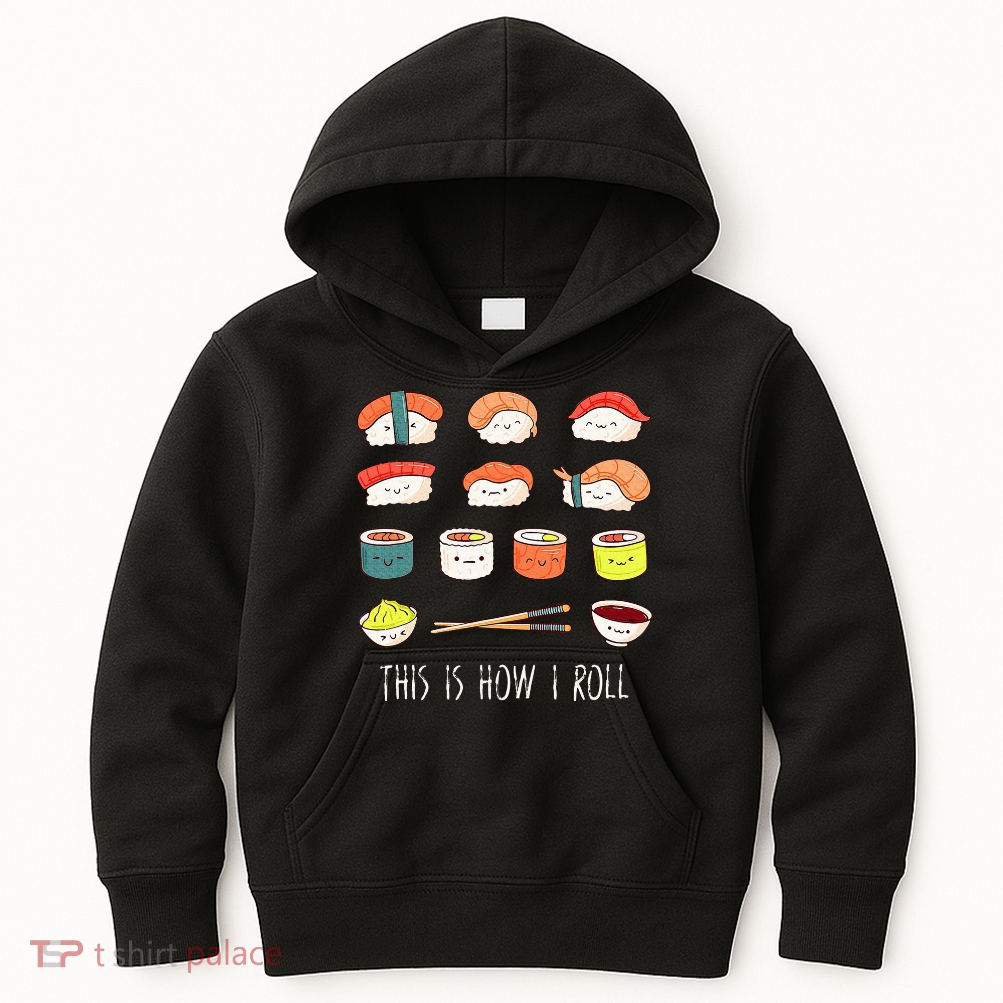 Kawaii Sushi This Is How I Roll Kids Hoodie