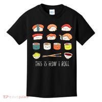 Kawaii Sushi This Is How I Roll Kids T-Shirt thumb 0