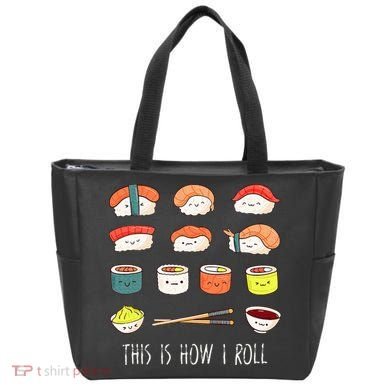 Kawaii Sushi This Is How I Roll Tote Bag