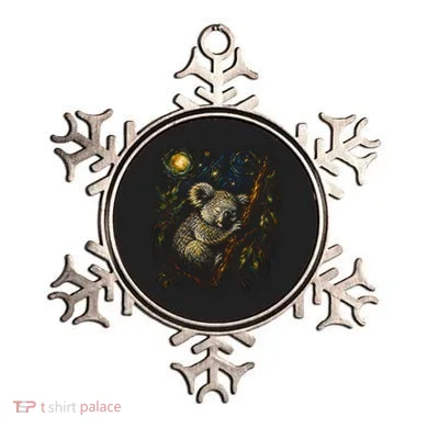 Koala Sleeping Under Starry Night Sky Ornament