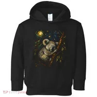 Koala Sleeping Under Starry Night Sky Toddler Hoodie thumb 0
