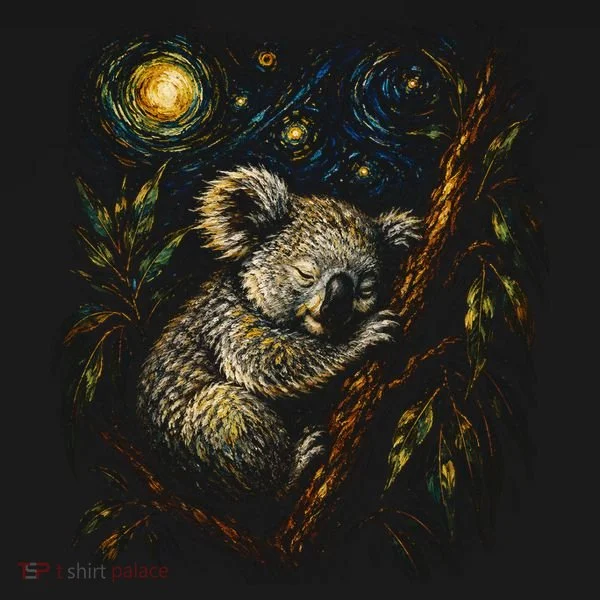Koala Sleeping Under Starry Night Sky Toddler Hoodie