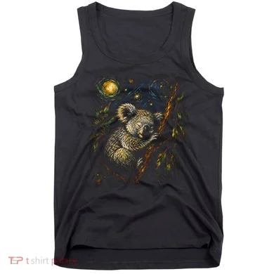 Koala Sleeping Under Starry Night Sky Tank Top