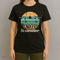 Kc135 Stratotanker Vintage Sunset Air Refueling Airplane T-Shirt thumb 4