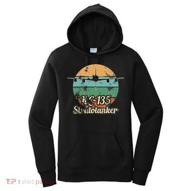 Kc135 Stratotanker Vintage Sunset Air Refueling Airplane Women's Hoodie