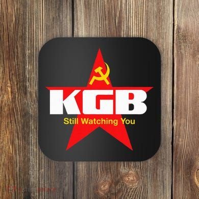 Kgb Still Watching You Cccp Soviet Union Communist Coaster