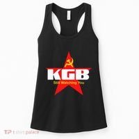 Kgb Still Watching You Cccp Soviet Union Communist Women's Tank Top thumb 0