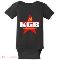 Kgb Still Watching You Cccp Soviet Union Communist Baby Bodysuit thumb 0