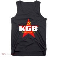 Kgb Still Watching You Cccp Soviet Union Communist Tank Top thumb 0