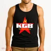Kgb Still Watching You Cccp Soviet Union Communist Tank Top thumb 3