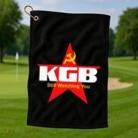 Kgb Still Watching You Cccp Soviet Union Communist Golf Towel thumb 1