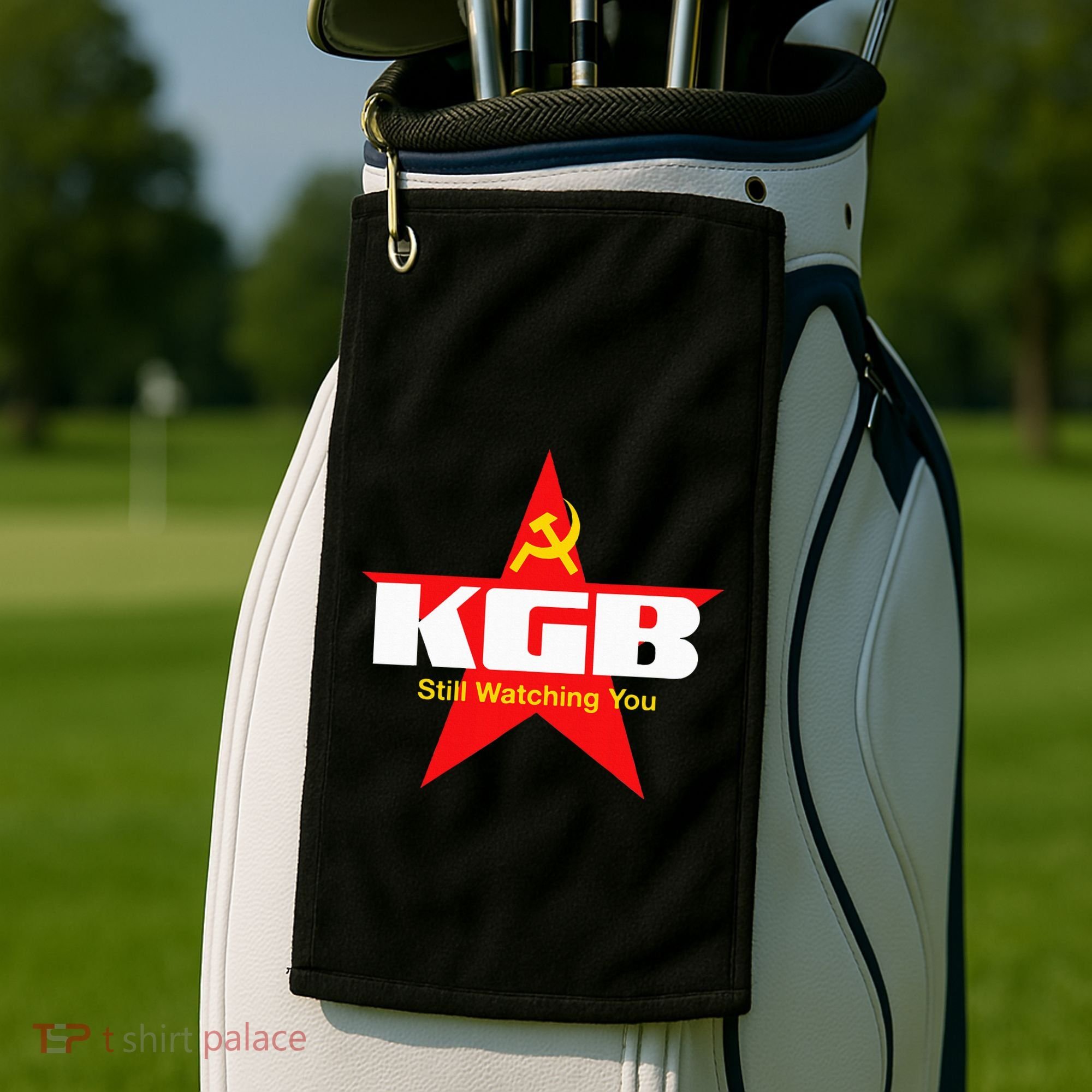 Kgb Still Watching You Cccp Soviet Union Communist Golf Towel