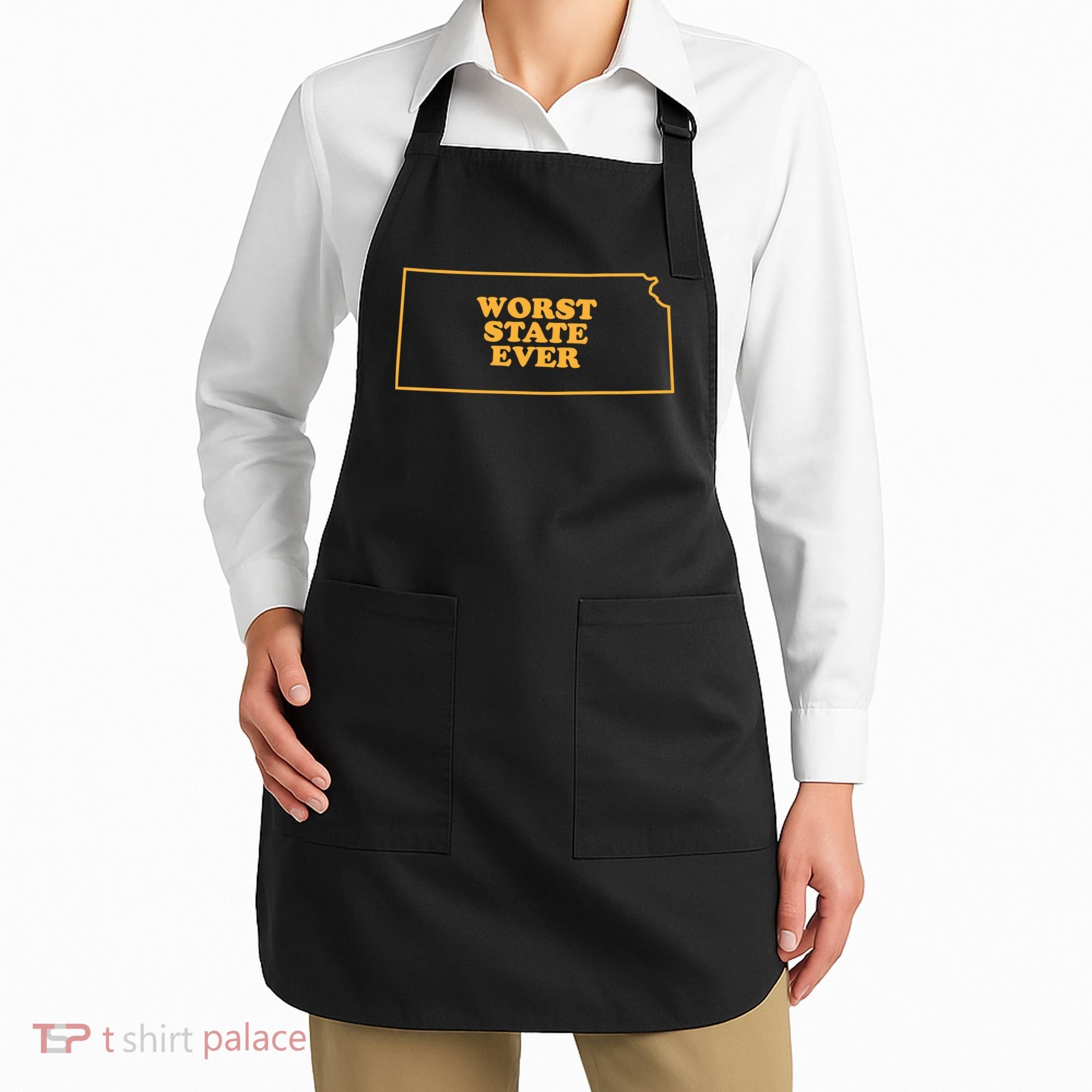 Kansas State Worst State Ever Apron