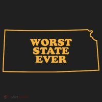 Kansas State Worst State Ever Golf Towel thumb 3