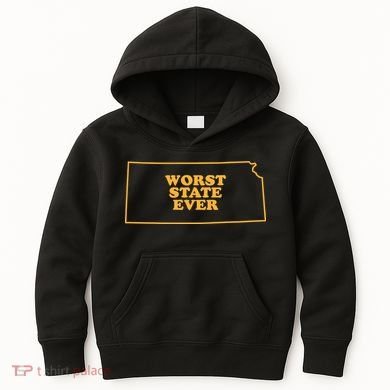 Kansas State Worst State Ever Kids Hoodie