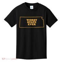 Kansas State Worst State Ever Kids T-Shirt thumb 0