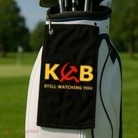 Kgb Still Watching You Cccp Ussr Soviet Union Gift Golf Towel thumb 2