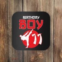 Karate Taekwondo 11 Years Old Birthday Martial Arts For Boy Coaster thumb 0