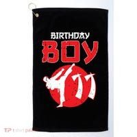Karate Taekwondo 11 Years Old Birthday Martial Arts For Boy Golf Towel thumb 0